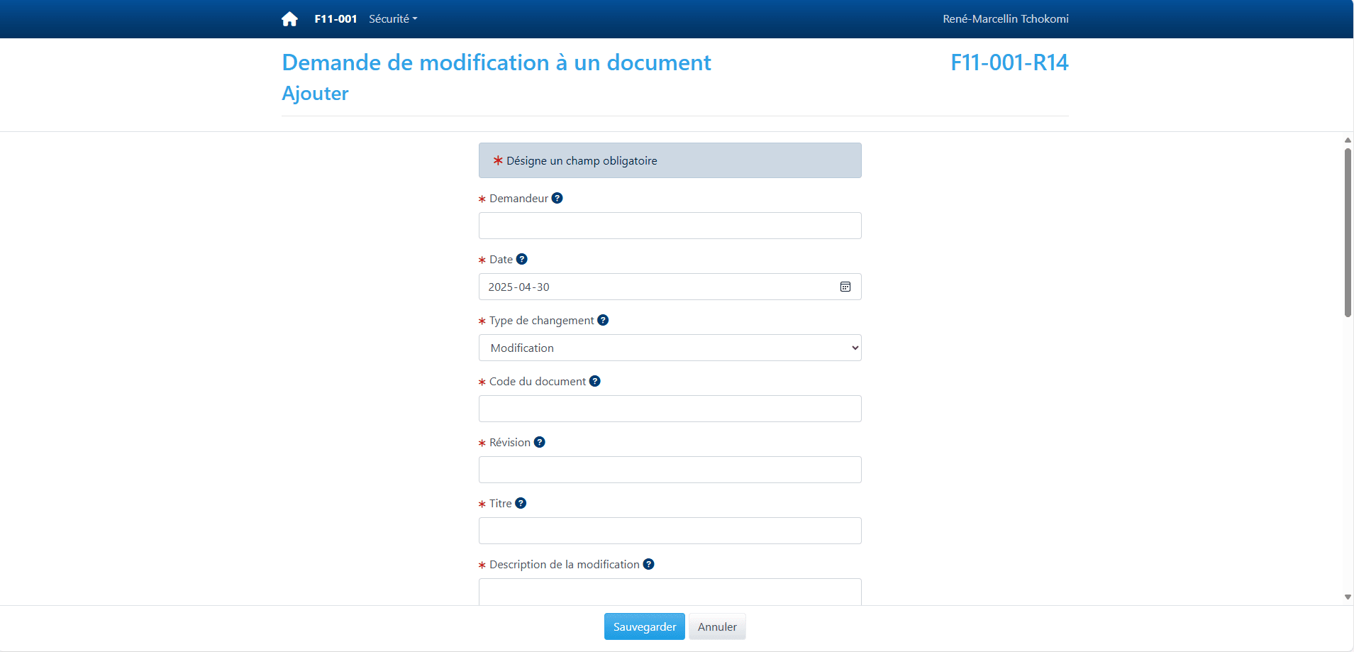 Vue 2 du projet